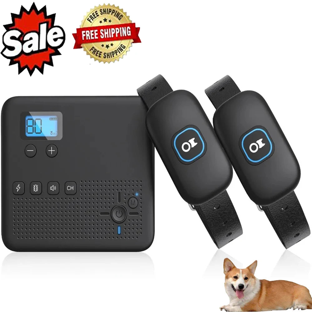 2 IN 1 Wireless Electronic Dog Fence System & Remote