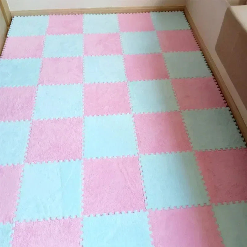 1-20 Pcs Padded Carpet for Baby Carpet Eva Foam Puzzle Carpet Soft Plush Children's Mat in Children's Room Keep Warm Playmat