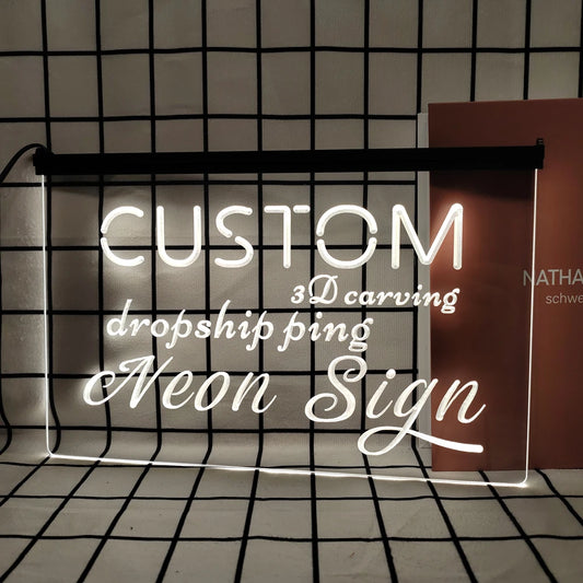 Custom LED 3D Carving Neon Sign