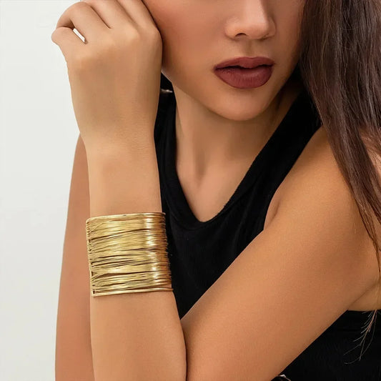 Hyperbolic Gold Plated Bangle