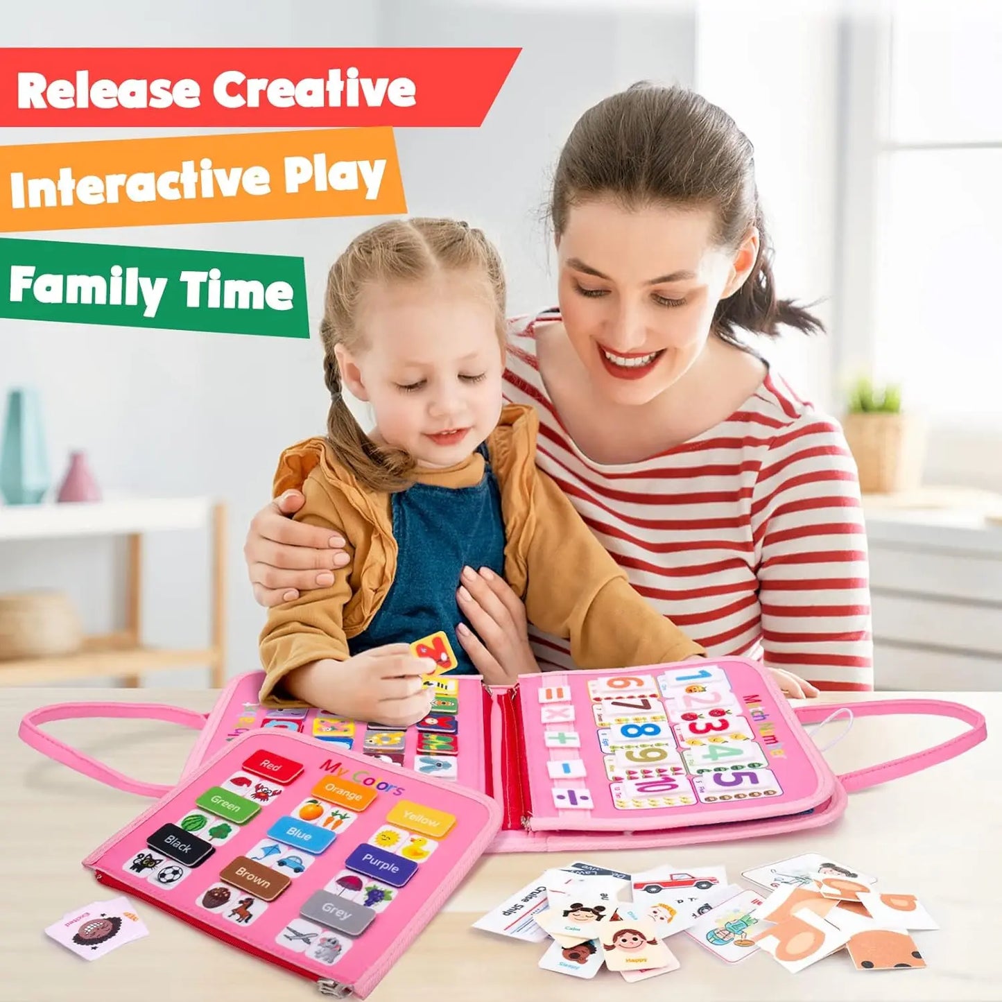 Busy Board Montessori Toys For Toddler Sensory Learning Fine Motor Skills Toys EducationalTravel Activity For Xmas Kids Gifts