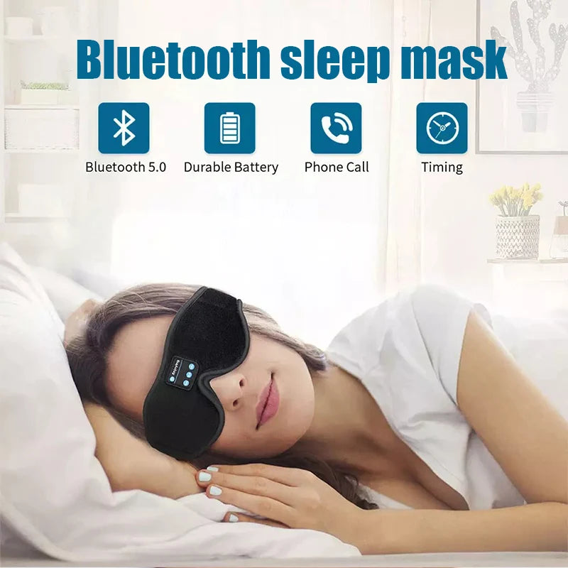 3D Bluetooth Sleeping Headphones Eye Mask