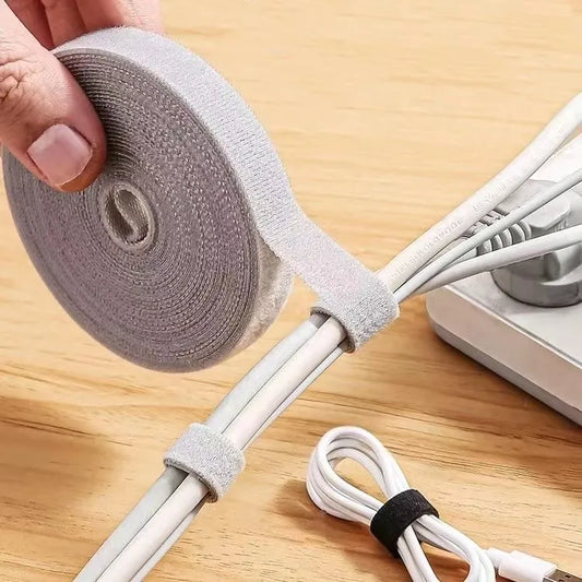 1/5M Cable Organizer Cable Management Wire Winder Tape