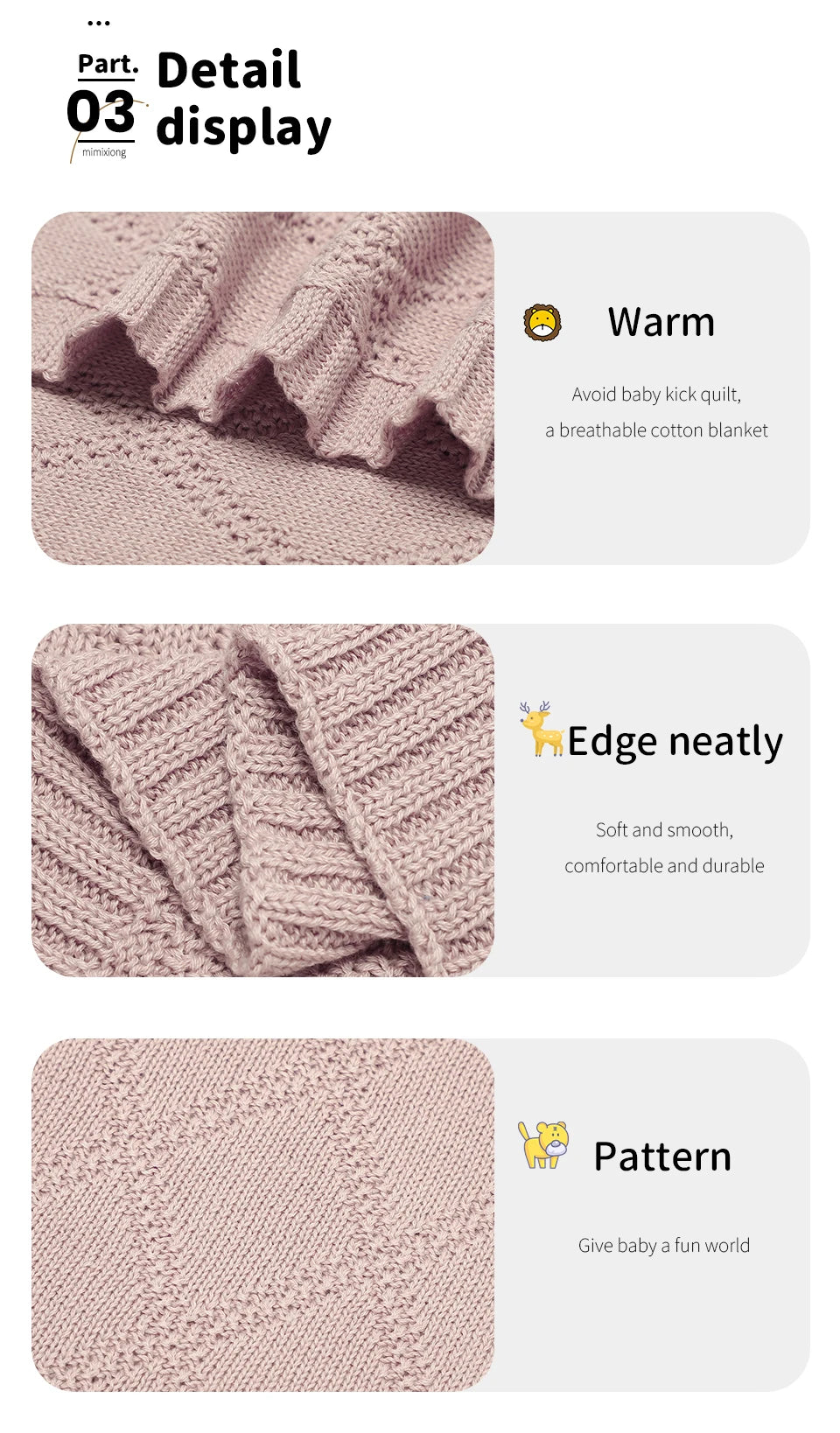 Baby Blankets Newborn Infant Boys Girls Cotton Stroller Nursery Swaddle Wrap Cover Quilts 90*70cm Toddler Outdoor Throw Play Mat