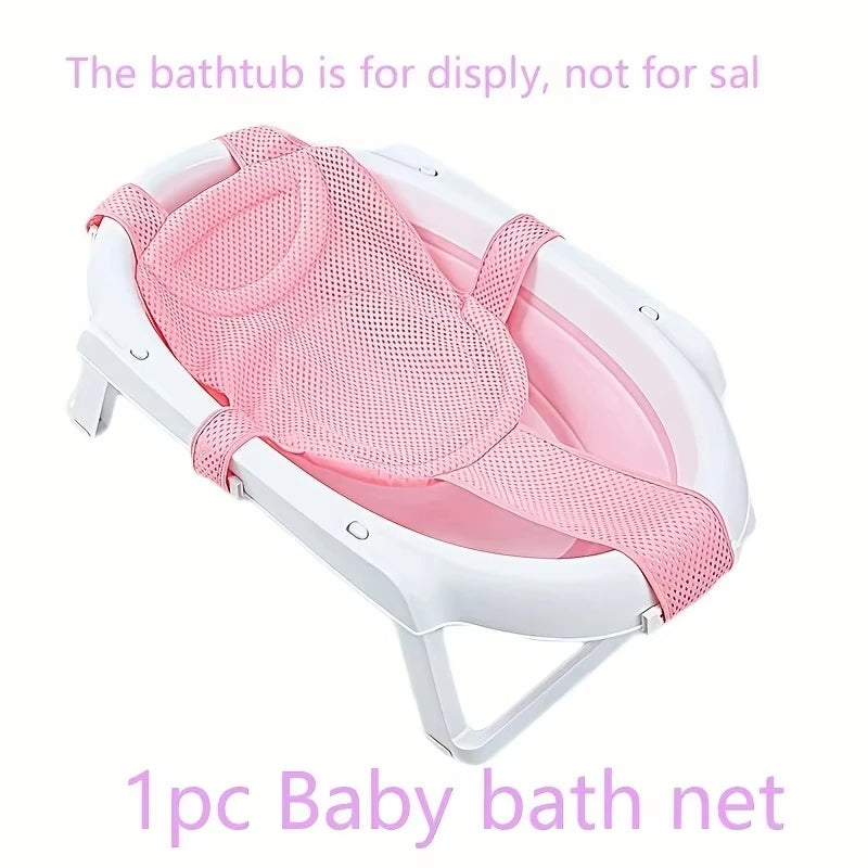 Baby Bath Cushion Pad Newborn Bathtub Mat Infant Bath Supporter Net Baby Bathtub Pillow Nonslip Floating Bathing Tub Seat