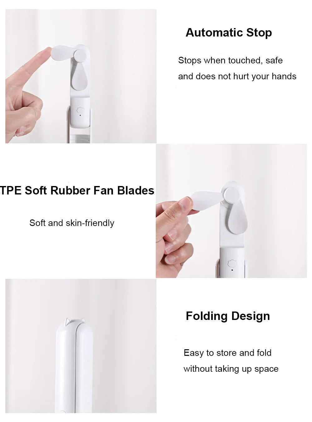 Portable Mini Handheld Folding Fan