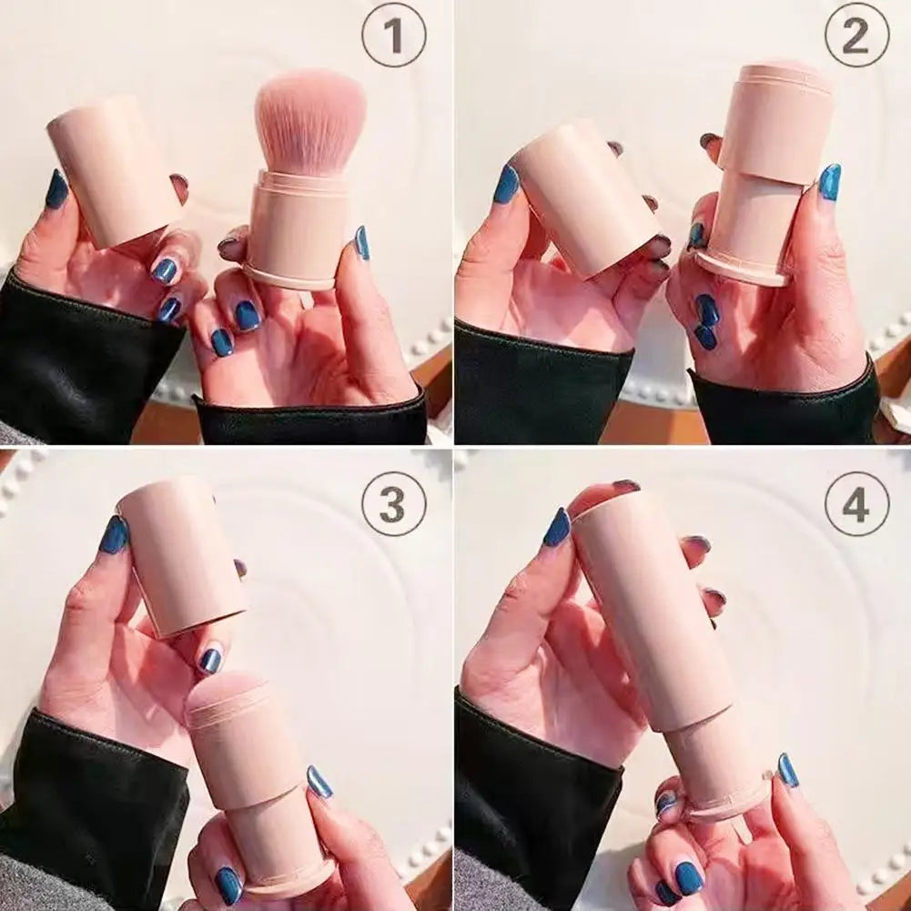 Retractable Mini Foundation Blush Brush