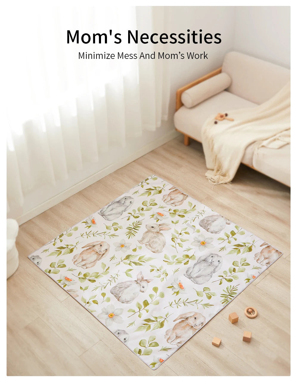 INSULAR Children's Carpet Baby Play Mat Nursery Climbing Pad Foldable Anti-slip Waterproof Durable Portable Educational Activity