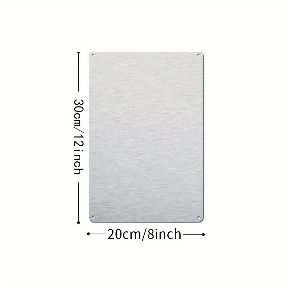 Yang Na Retro English Classroom Decor Tin Sign - Funny Grammar Gift for Teachers, 8x12 Inch Aluminum Metal Wall Art