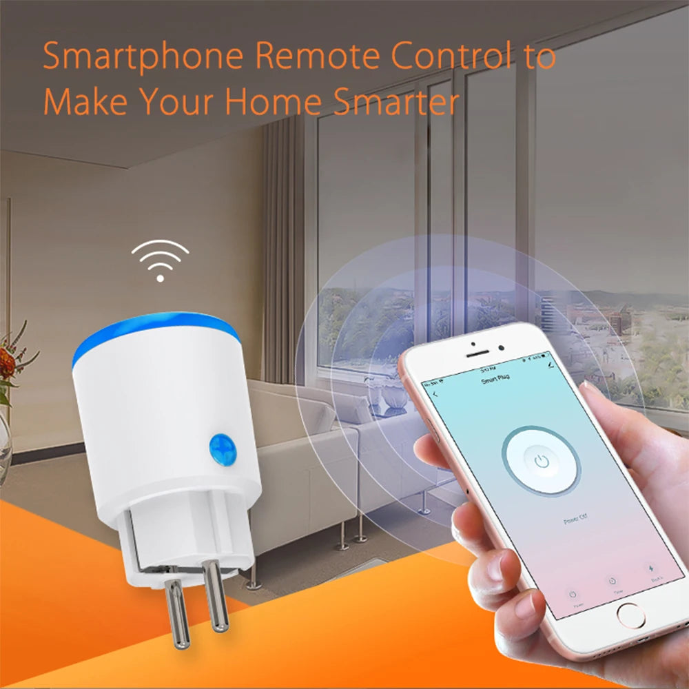 Smart Zigbee Plug Socket 3680W 16A Power Energy Monitoring Timer Switch
