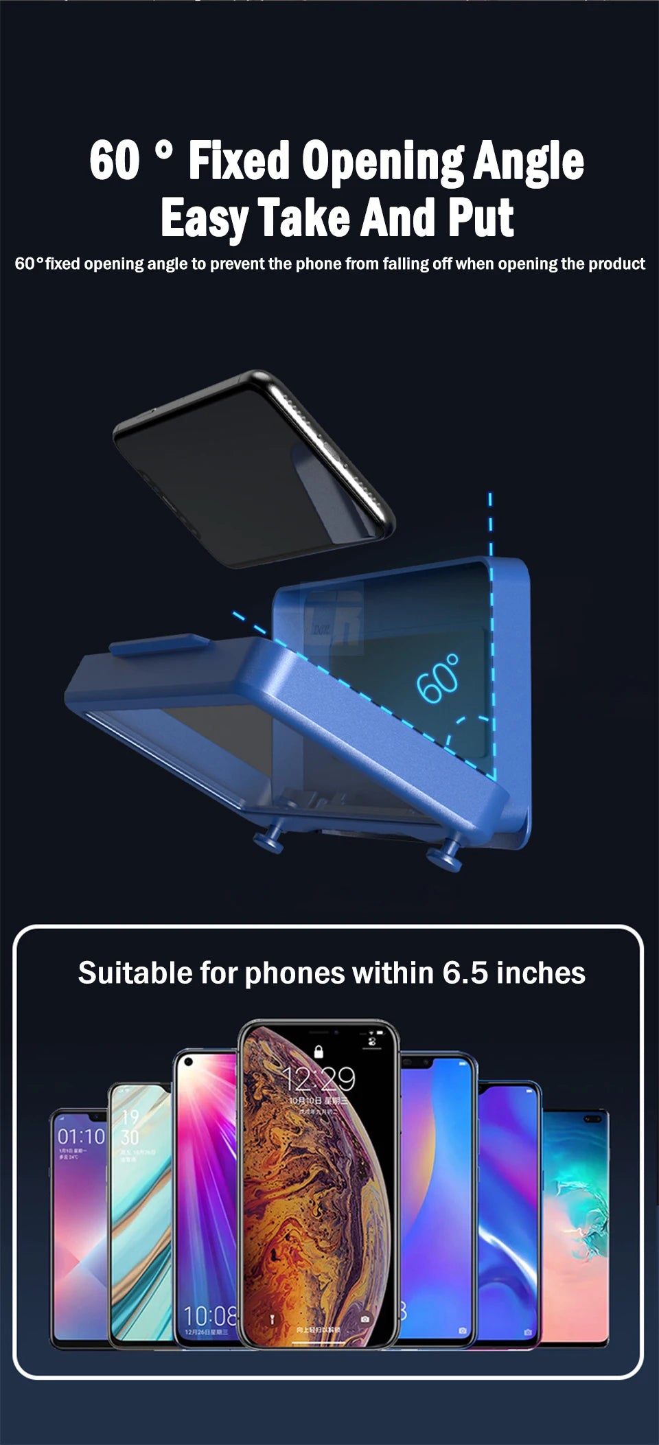 Bathroom Waterproof Adjustable Rotation Wall Mount Phone Holder Stick Anti-fog Touch Screen Phone Stand Self-adhesive