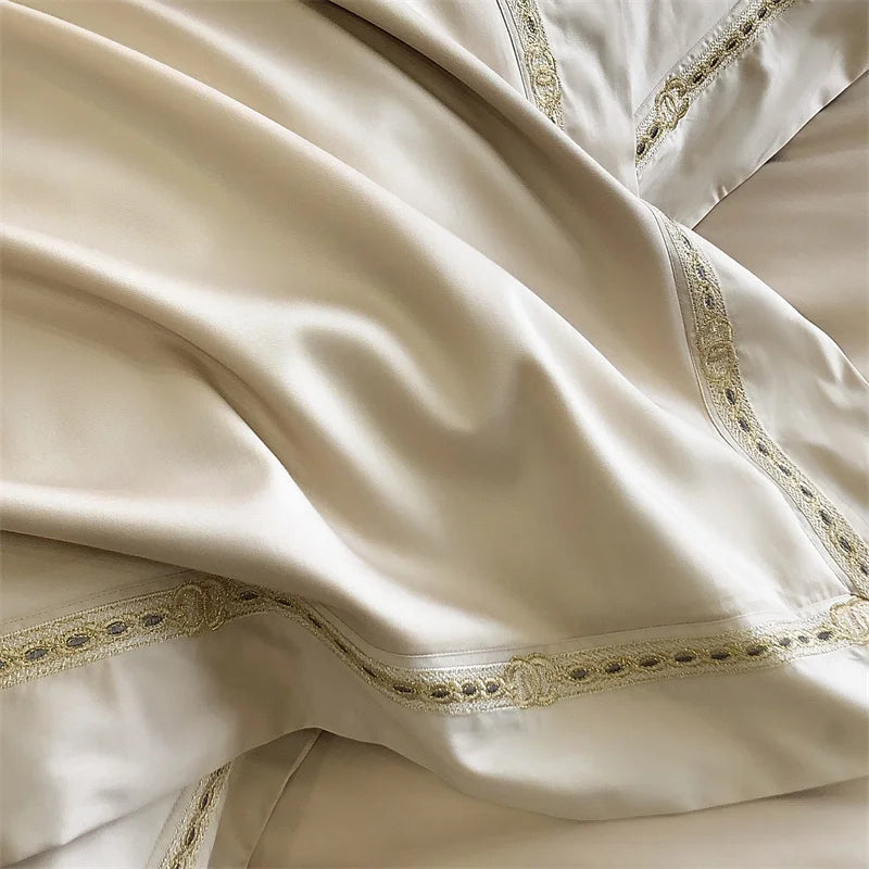 Egyptian Cotton Luxury Embroidert Bedding Set