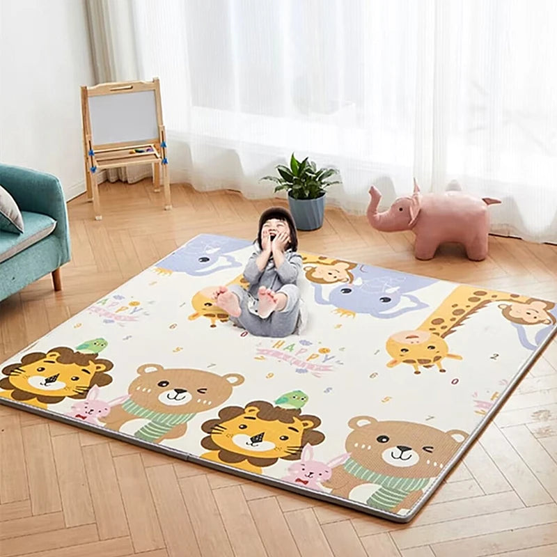 Play Mat for Children's Thick Safety Mat Friendly Crawling Play Mats Folding Mat Carpet Rug Playmat