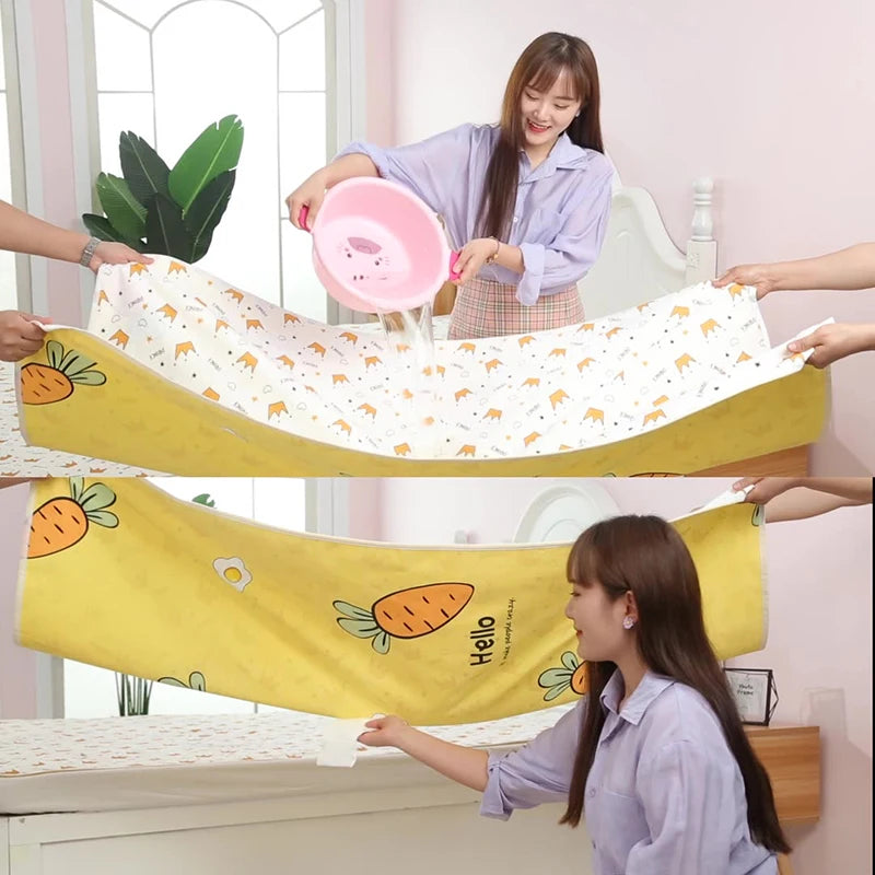 Baby Diaper Reusable Waterproof Cotton Changing Pad Cover Baby Diaper Mattress Newborn Print Changing Play Mats Kids Bedding 0-3