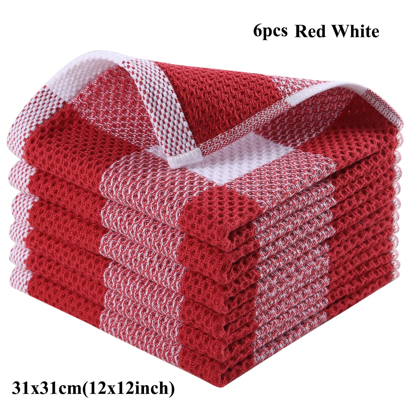Olanly 100% Cotton Dish Cloth Towels