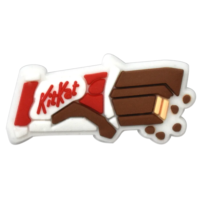 1PCS Cartoon Snack Shoe Charm – PVC Food & Drink Button for Slippers, Bags, and DIY Decor