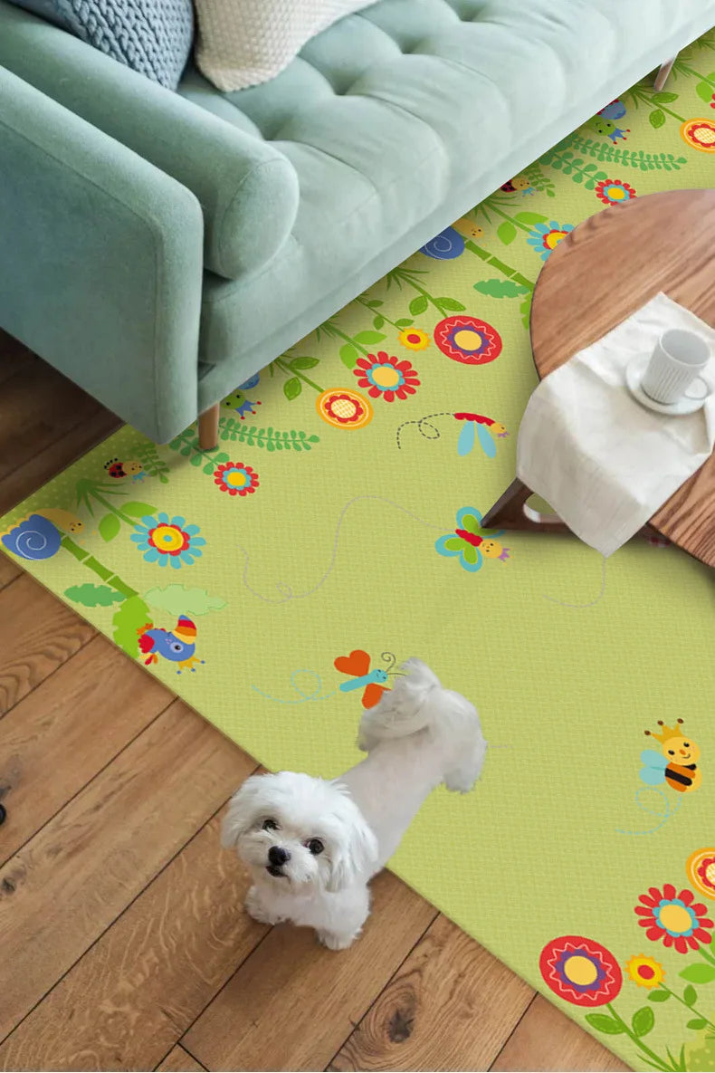 Baby Play Mat 180x200cm Doubel Sided Printed Kids Rug Educational Toys for Children Crawling Carpet Game Activity Gym Foam Floor