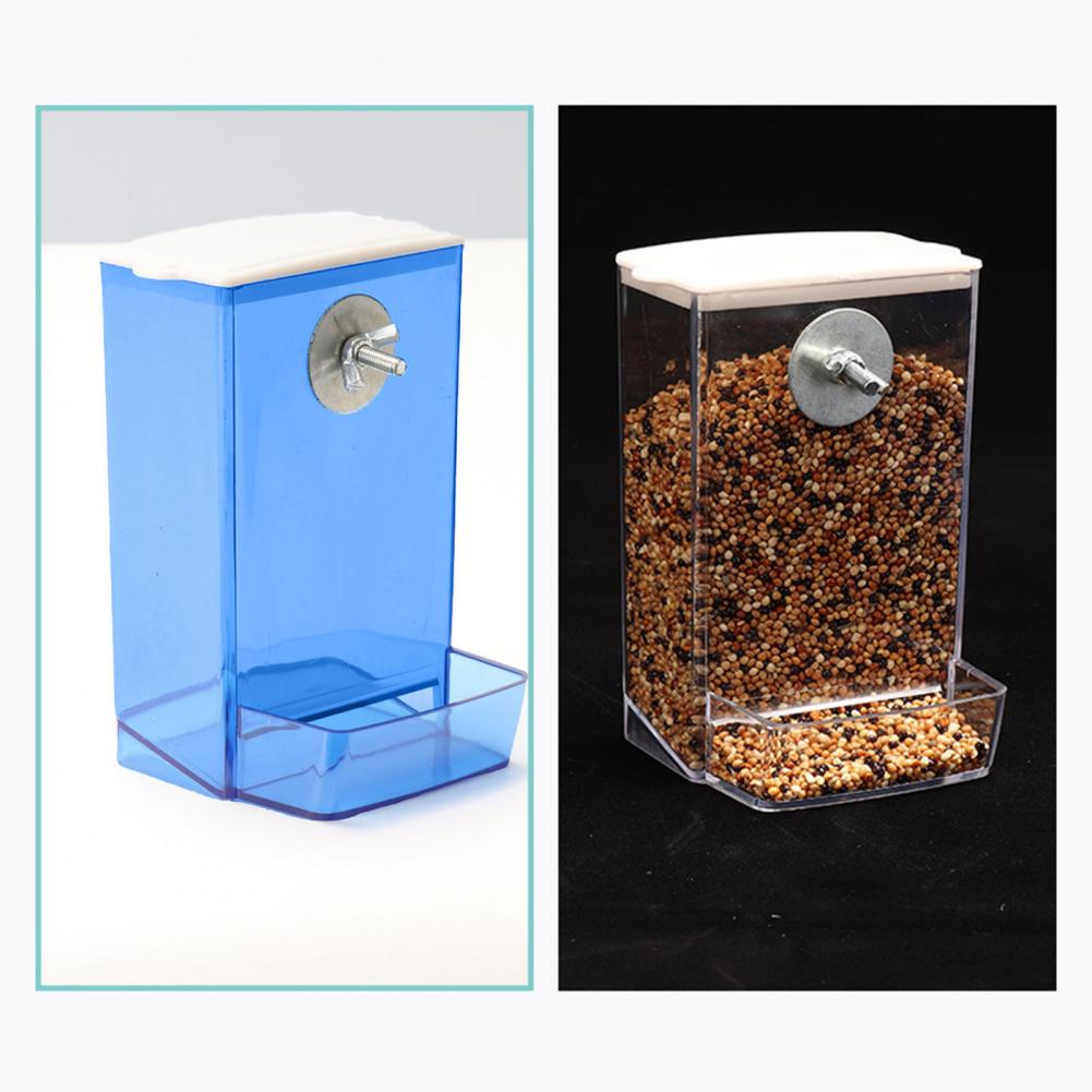 Automatic Bird Feeder & Waterer – Dustproof Lid Food Dispenser for Parrots, Budgies, Cockatiels, and Conures