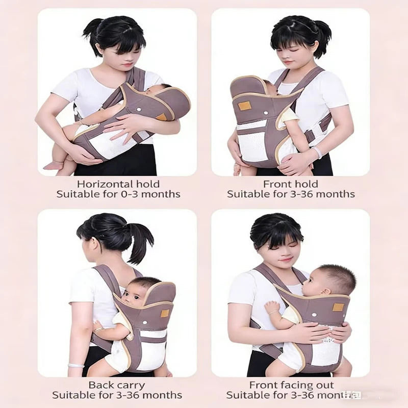 Baby Carrier Three-in-one Baby Carrier Ergonomic Kangaroo Infant Kid Sling  Back Front Facing Backpack Wrap Baby Bag 0-36 Months