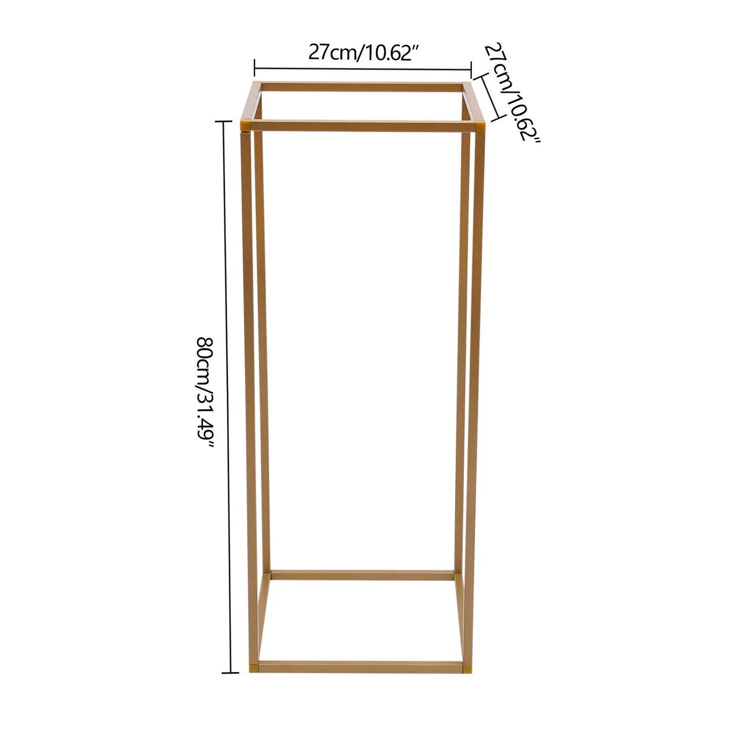 10PCS Gold Metal Wedding Flower Stand Floor Vases Flowers Column Road Lead Rack For Party Event Anniversary