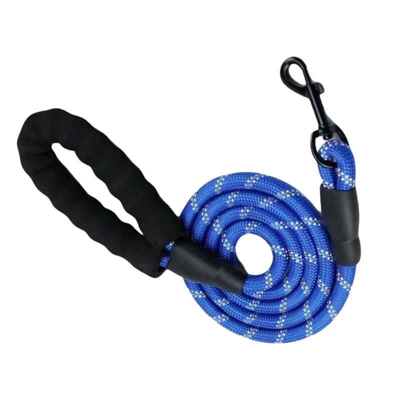 3M Reflective Dog Leash – Padded Handle, Heavy-Duty Double Traction Rope for Small to Large Dogs