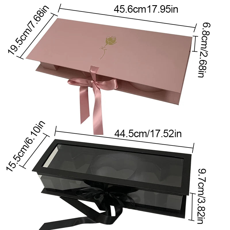 Fillable Letters Empty Flower Gift Box Mother's Valentine's Day Gift Packaging Box I Love You Letter Flower Box Birthday Party