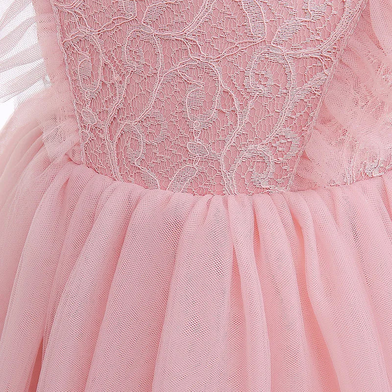 Hetiso Baby Girls Dress Long Sleeve Kids First Birthday Ball Gown Infant Dresses for Baptism Bridesmaid party 3-24 month