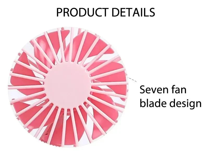 Portable USB Charging Handheld Mini Fan