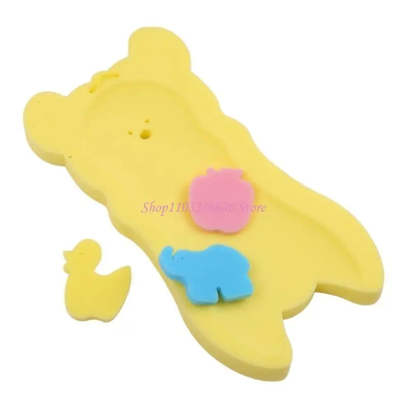 R6FD Portable Baby Bathtub Pad Bath Tub Shower Cushion Newborn Support for Seat Mat Anti-slip Baby Bath for Seat Floating Wat