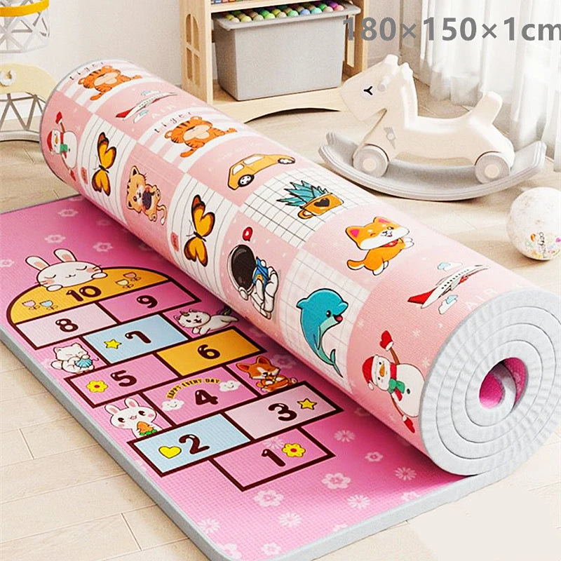 Play Mat for Children's Thick Safety Mat Friendly Crawling Play Mats Folding Mat Carpet Rug Playmat