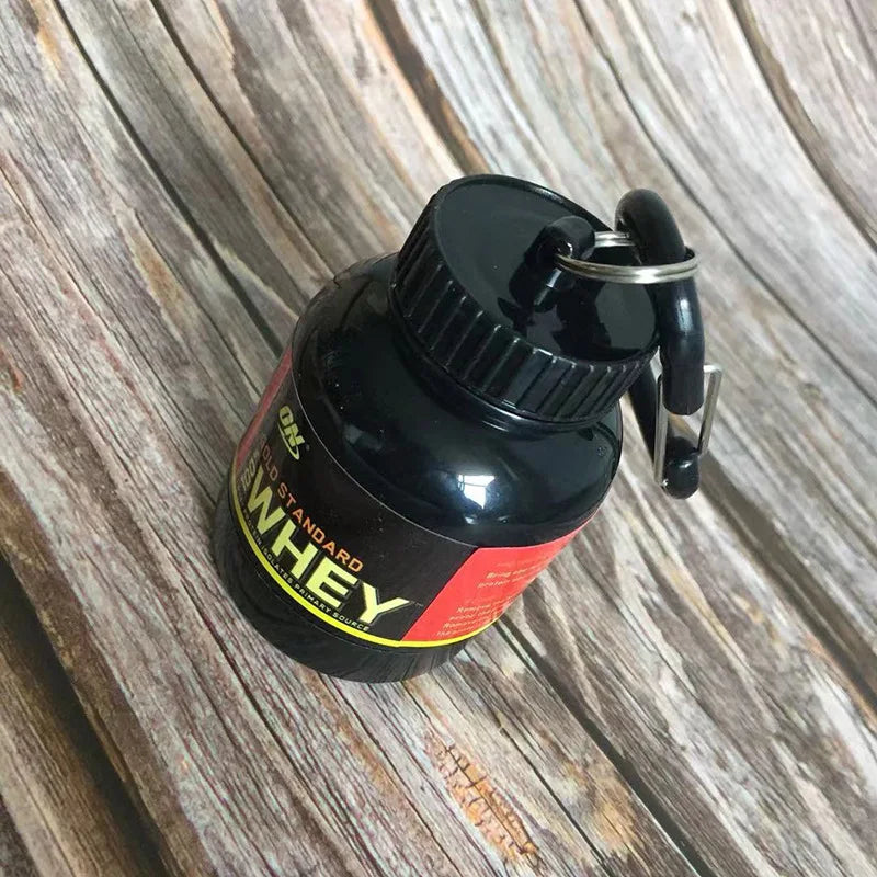 100ML Outdoor Protein Powder Container With Whey Keychain