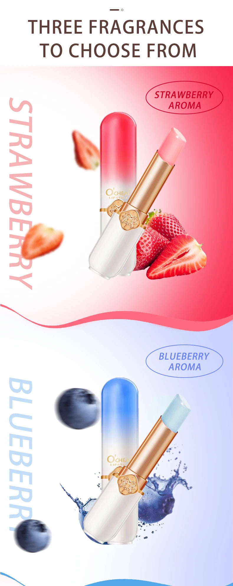 O'CHEAL Color Fruit Lipstick Peach Lip balm