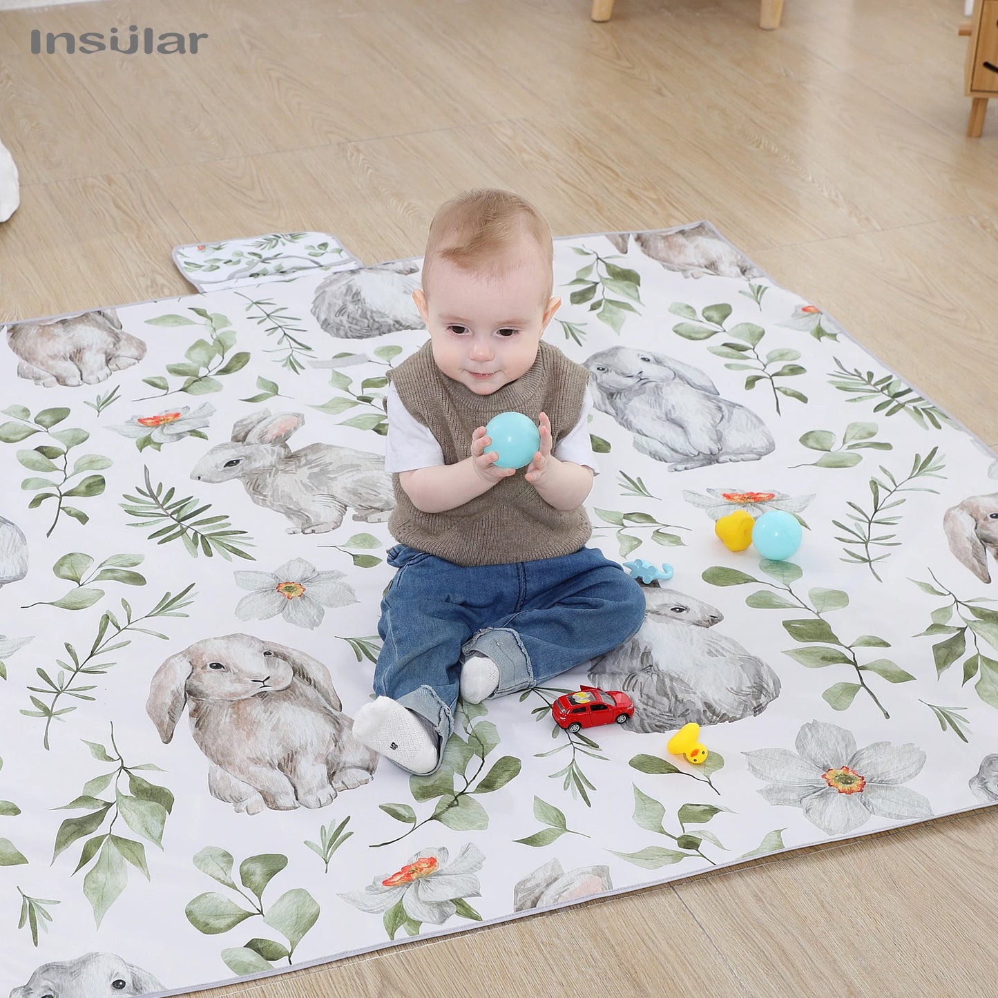 INSULAR Children's Carpet Baby Play Mat Nursery Climbing Pad Foldable Anti-slip Waterproof Durable Portable Educational Activity