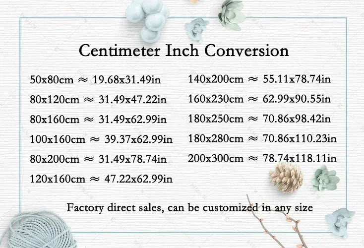 Nordic Simple Style Living Room Sofa Carpet Non-slip Machine Washable Decoration Lounge Rug Modern Soft Fluffy Bedroom Floor Mat