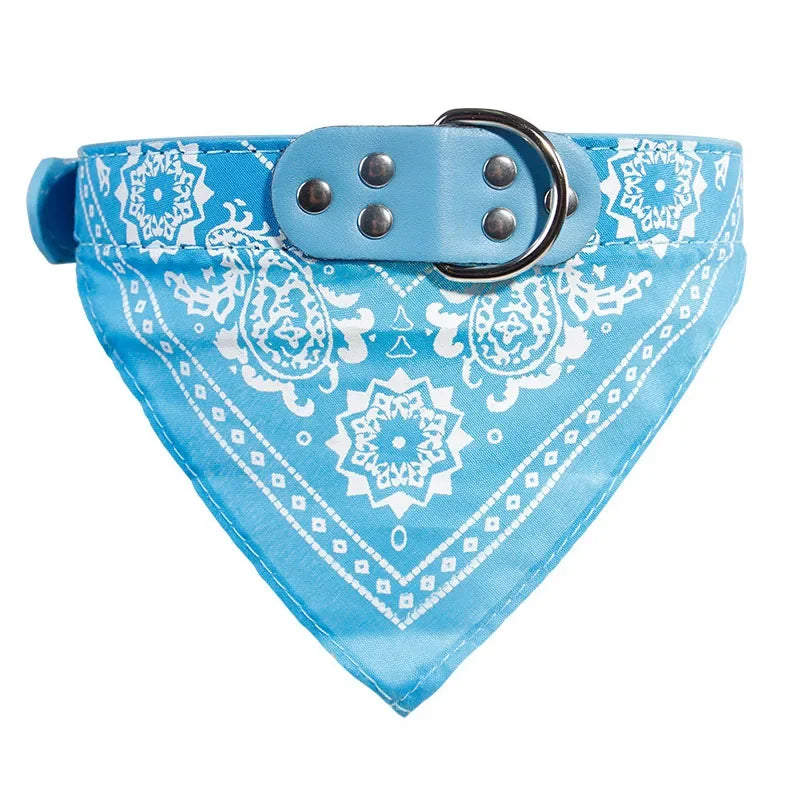 Cute Pet Bandana Scarf – Adjustable Neckerchief Collar for Small Dogs and Puppies
