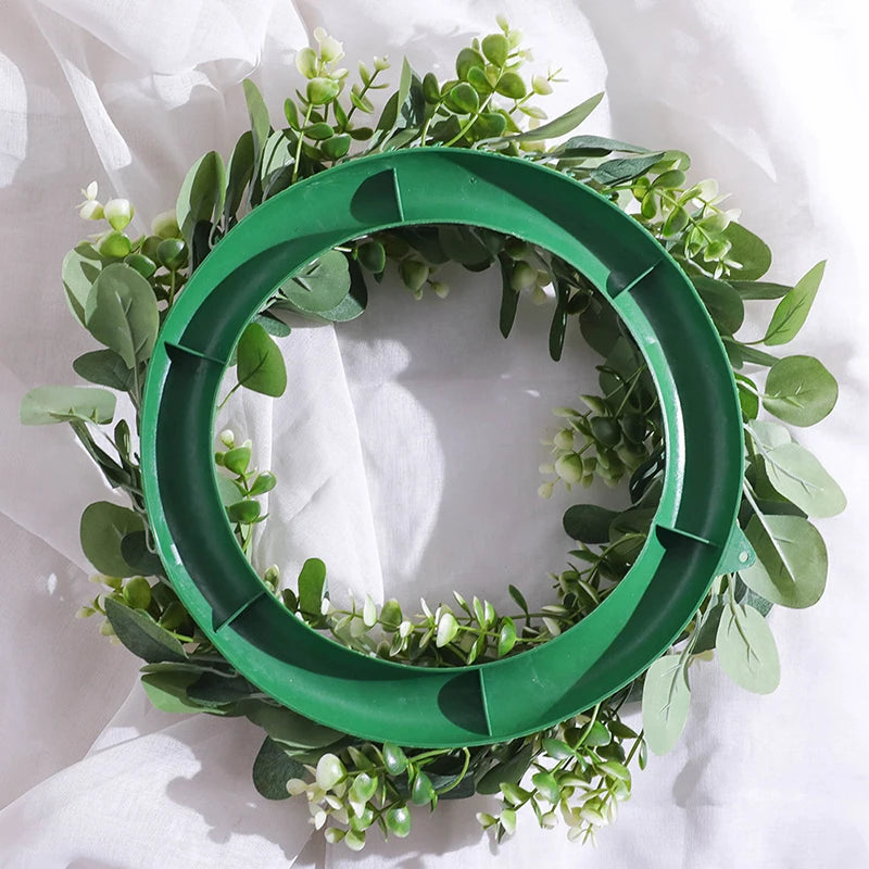 Eucalyptus Wreath Flowers Gifts DIY Christmas Creative Artificial Garland Hanging Pendants Wedding Decoration Home Party Decor