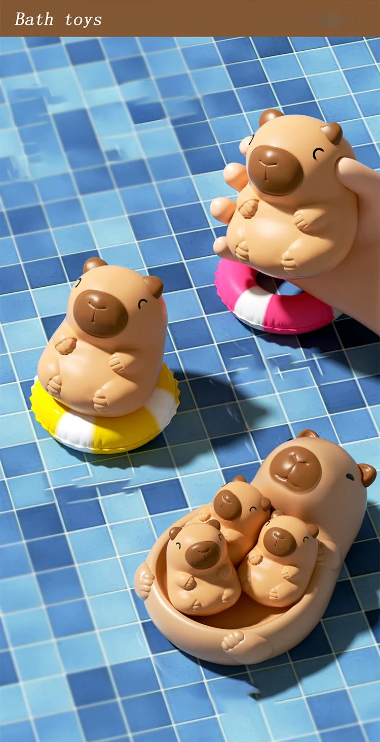 Baby bath toys, water play toys, shower toys. Cute capybara children's water play toys