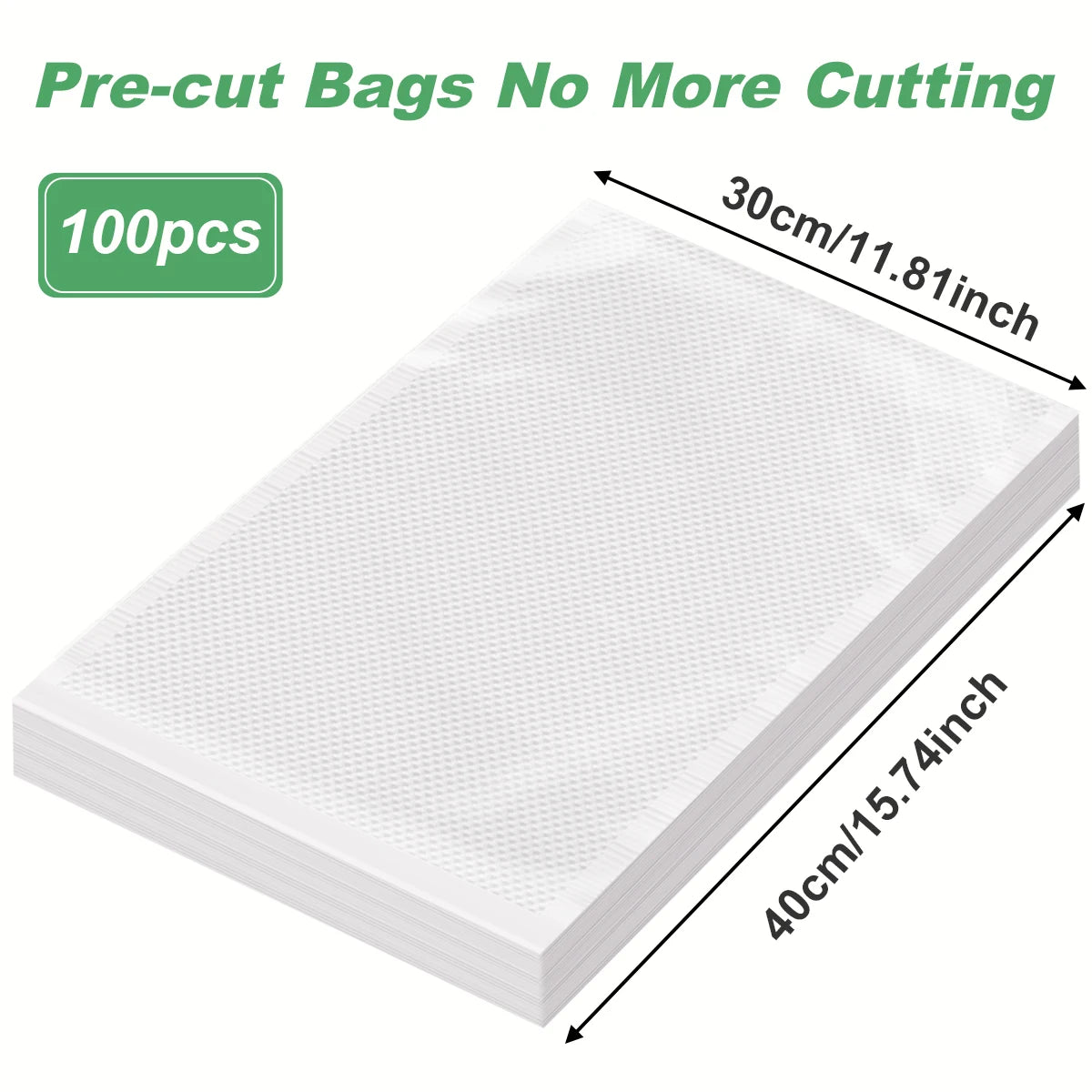 100pcs/lot BPA-Free Kitchen Vacuum Bags for Food Vacuum Sealer Packing Machine Food Storage Bag Kitchen Accessories