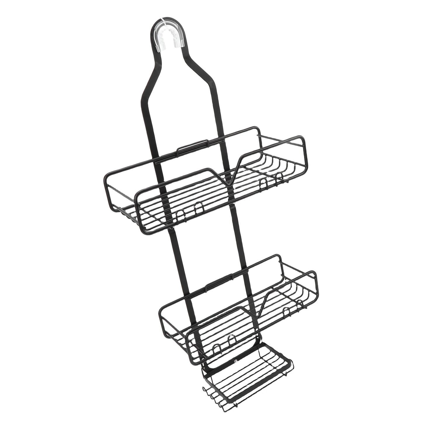 Hanging Shower Organizer High Carbon Steel Minimalist Modern Multi Layer Over Head Shower Caddy for Shampoo Body Wash Soap