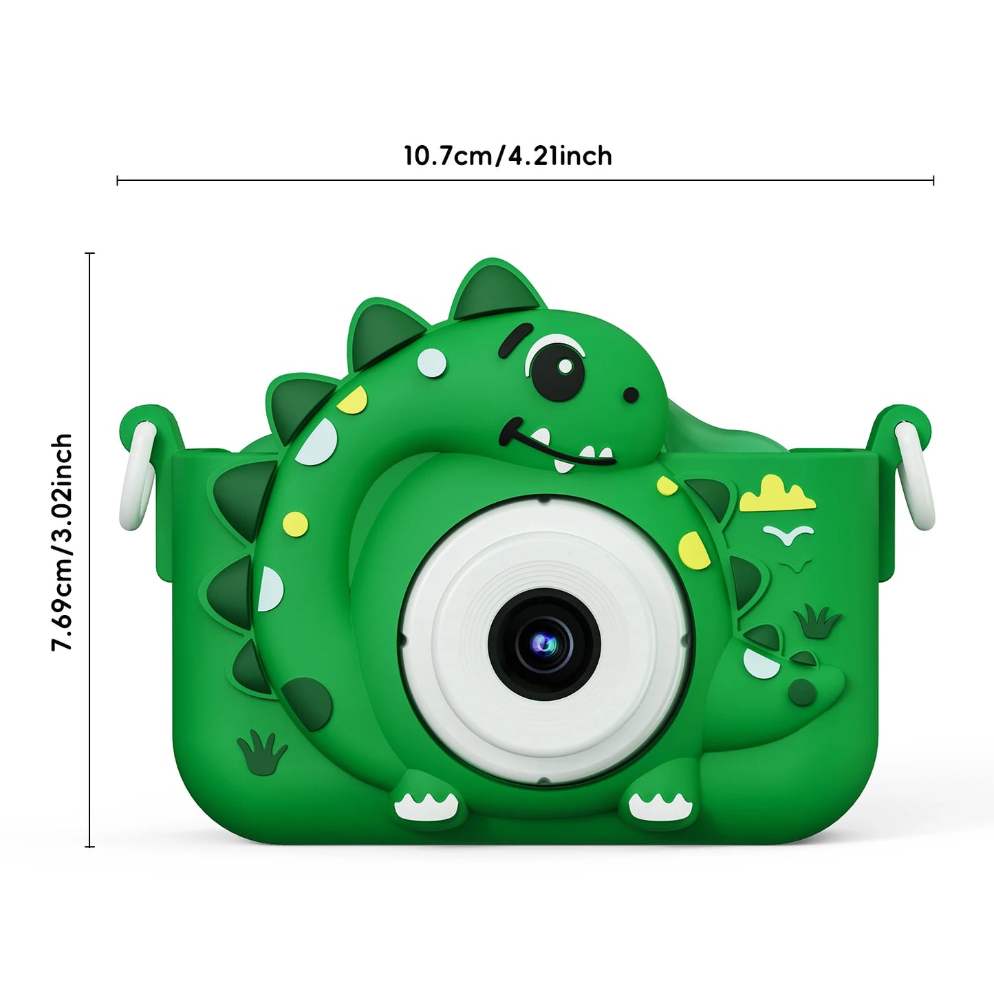 Kids Digital Camera with 32GB Card – 1080p HD Dinosaur Camera for Photography and Video, Gift for Boys and Girls
