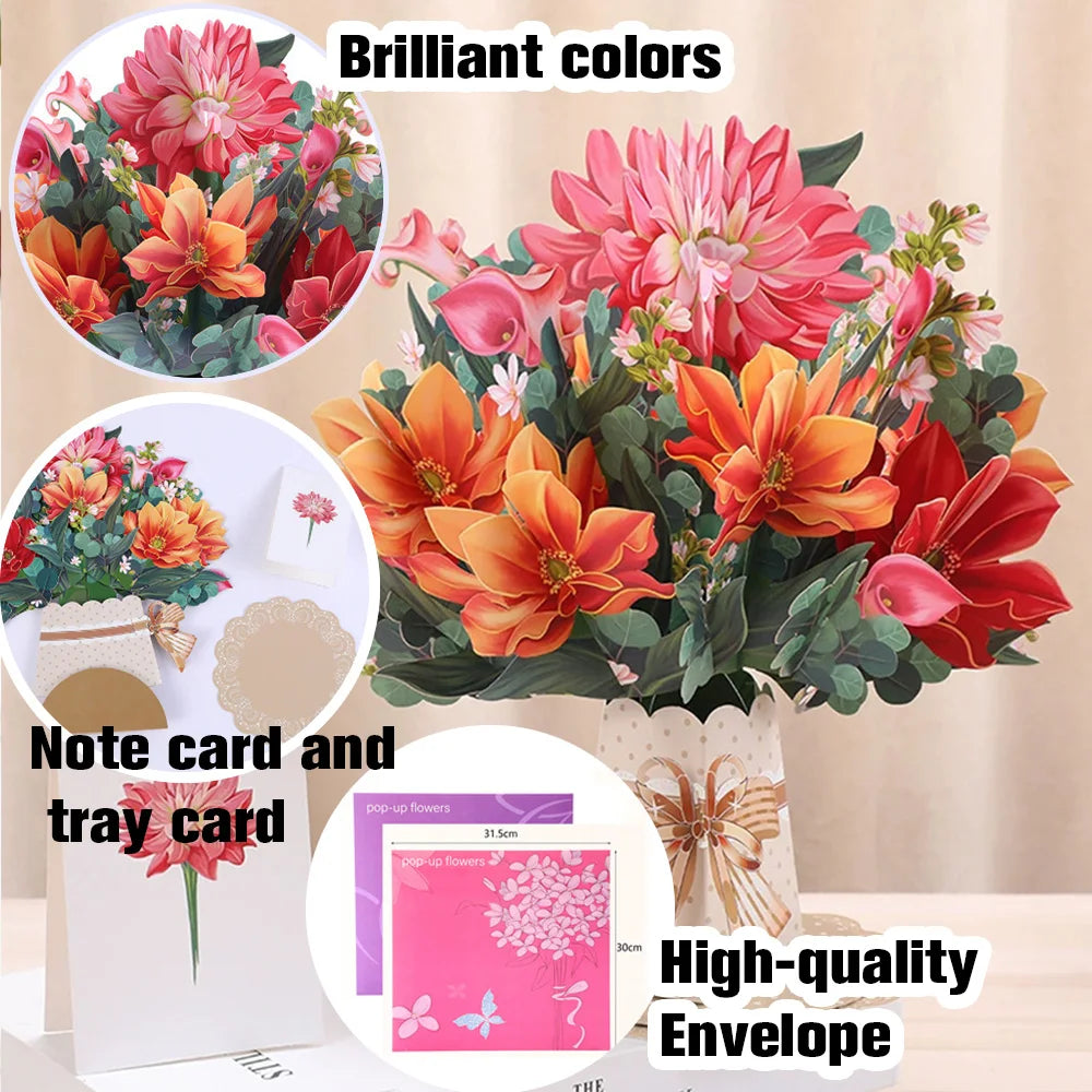 3D Pop UP Love Card for Wife and Girlfriend Gift for Valentines Day Anniversary Wedding Invitation Greeting Thank You Cards