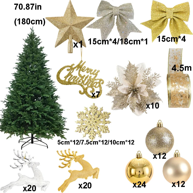 Large Christmas Tree Decoration Set
