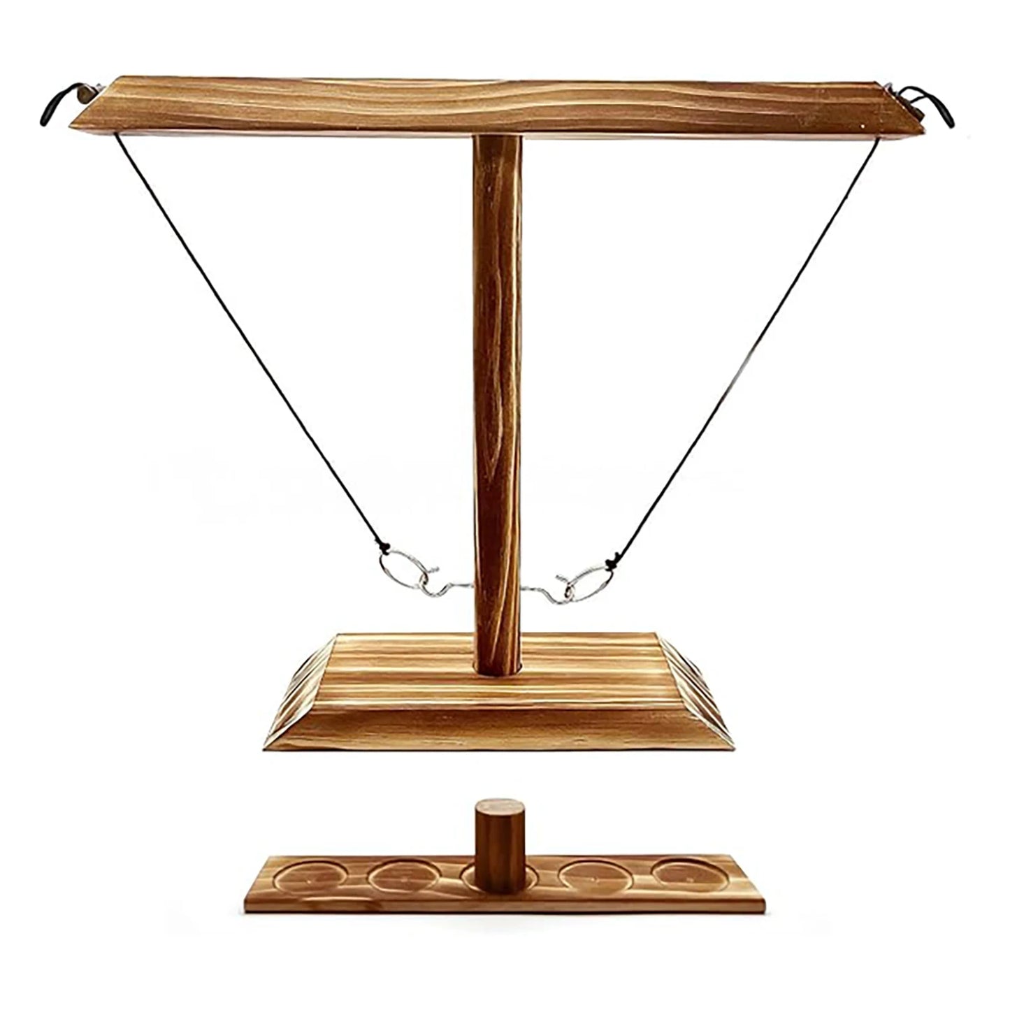 Wooden toys for throwing rings, board games for adult gatherings and parties, interactive board games for two people