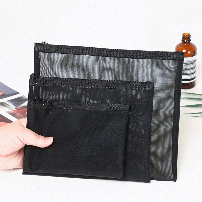 Mesh Cosmetic Travel Storage Makeup Bag Organiser