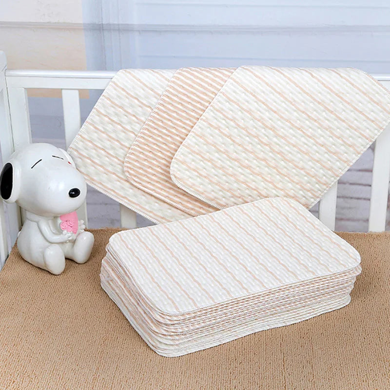 Baby Diaper Changing Mat Infant Cotton Reusable Diaper Pad Waterproof Crib Sheet Washable Newborn Bed Cover Urine Nappy Mattress