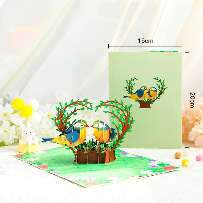 3D Pop UP Love Card for Wife and Girlfriend Gift for Valentines Day Anniversary Wedding Invitation Greeting Thank You Cards