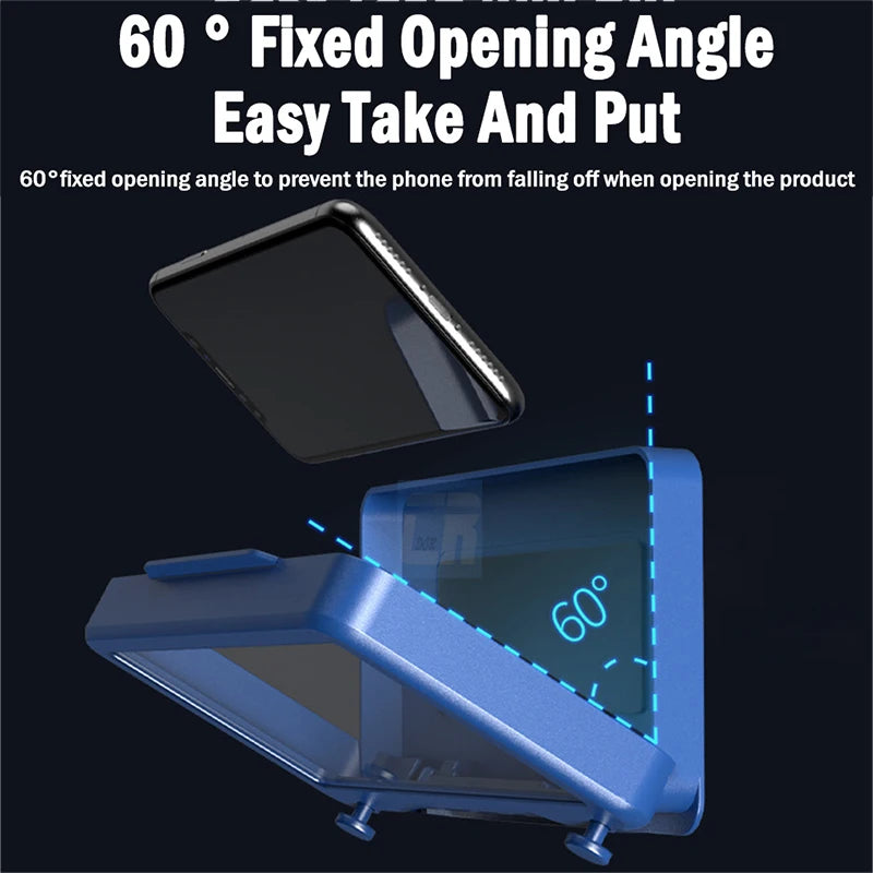 Bathroom Waterproof Adjustable Rotation Wall Mount Phone Holder Stick Anti-fog Touch Screen Phone Stand Self-adhesive