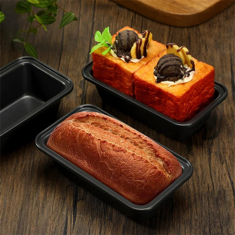1 Piece Rectangle Loaf Pan Nonstick Carbon Steel Baking Bread Pan Kitchen Baking Tin Oblong Bread and Meat Bakeware YY121