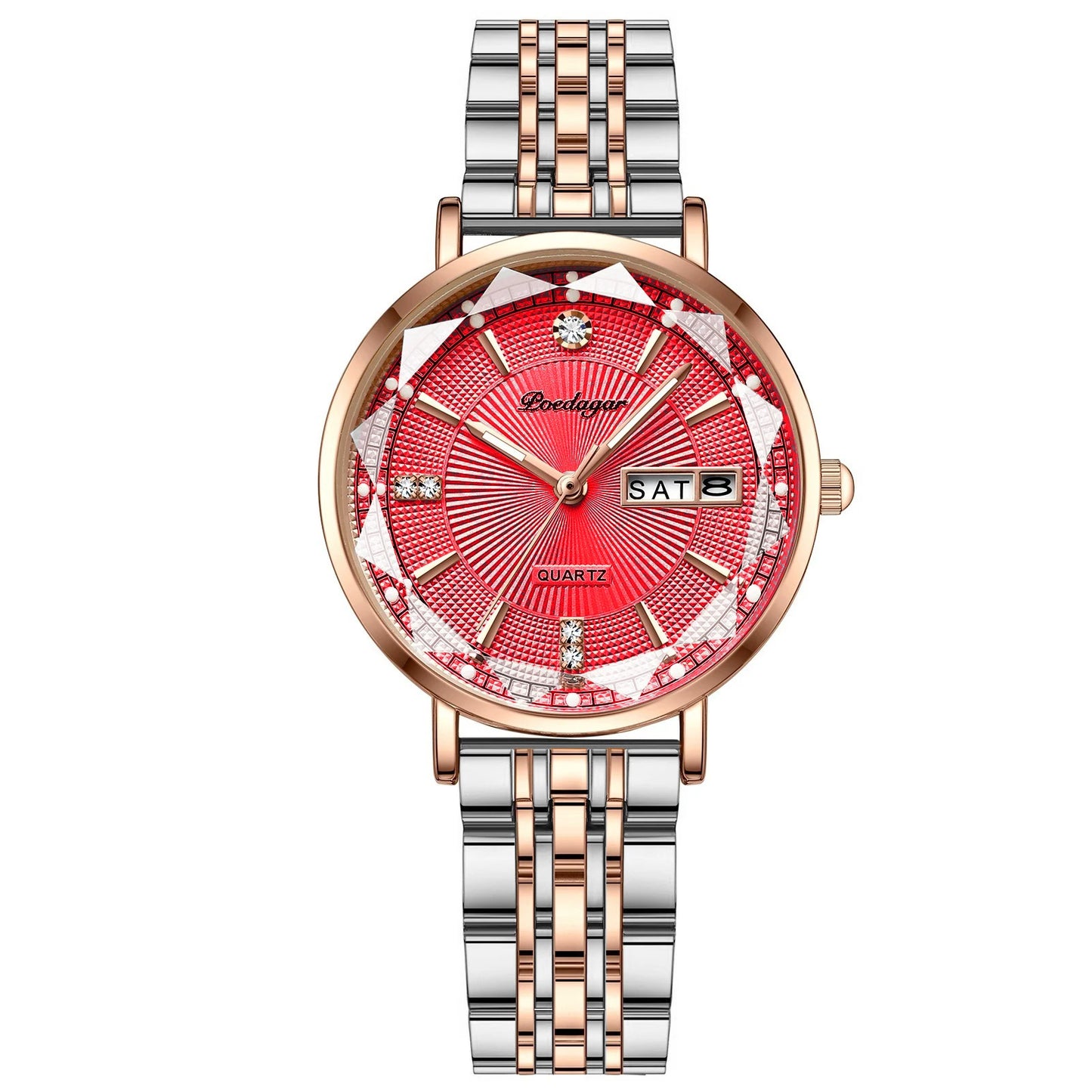 POEDAGAR Top Luxury Brand Woman Watch Waterproof Date Week Elegant Ladies Wristwatch High Quality Fashion Quartz Women's Watches