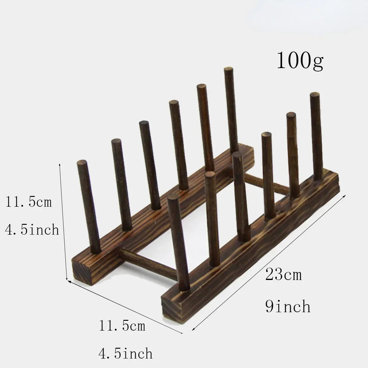 Wooden Dish Drainer Rack Kitchen Dishes Stand Plate Dish Drying Rack Pot Lid Racks Kitchen Organiser Drying Cups Display Shelf